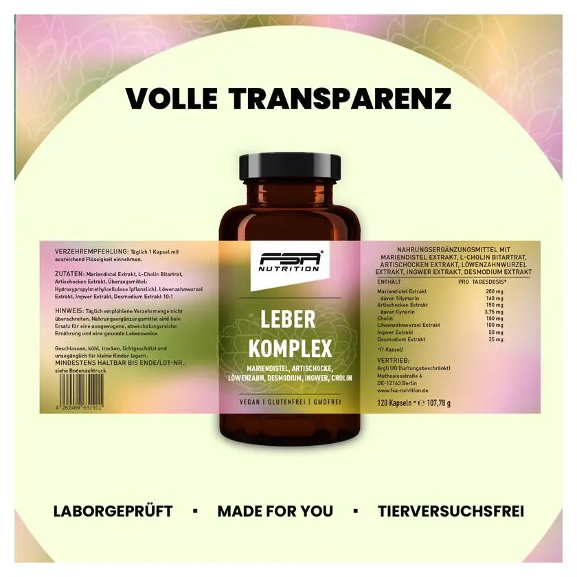 FSA Nutrition Leber Komplex Kapseln hochdosiert