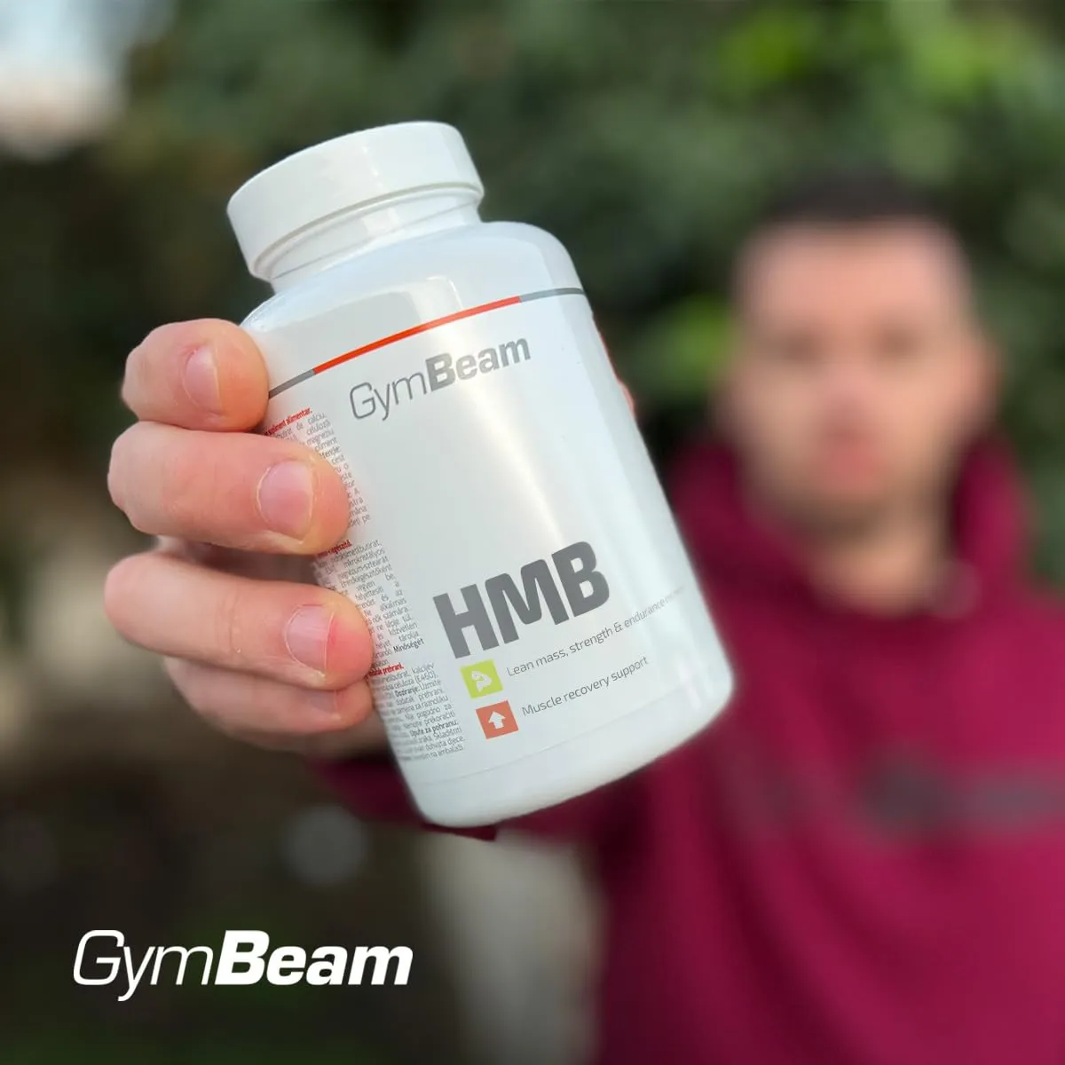 GymBeam HMB Tabletten 150 Tabs für Muskelaufbau