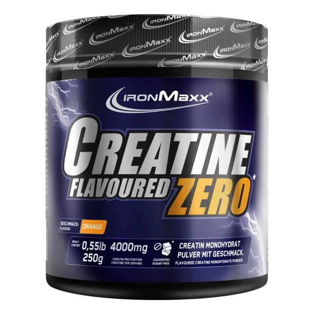 IronMaxx Creatine Flavoured Zero Kreatin 250g Orange