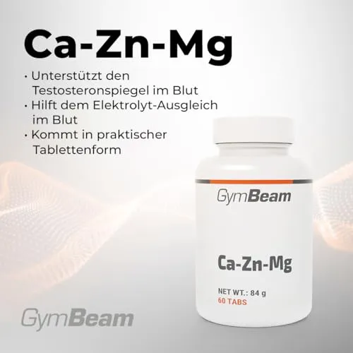 GymBeam CaZnMa Kapseln 60 Stk Calcium Magnesium Zink