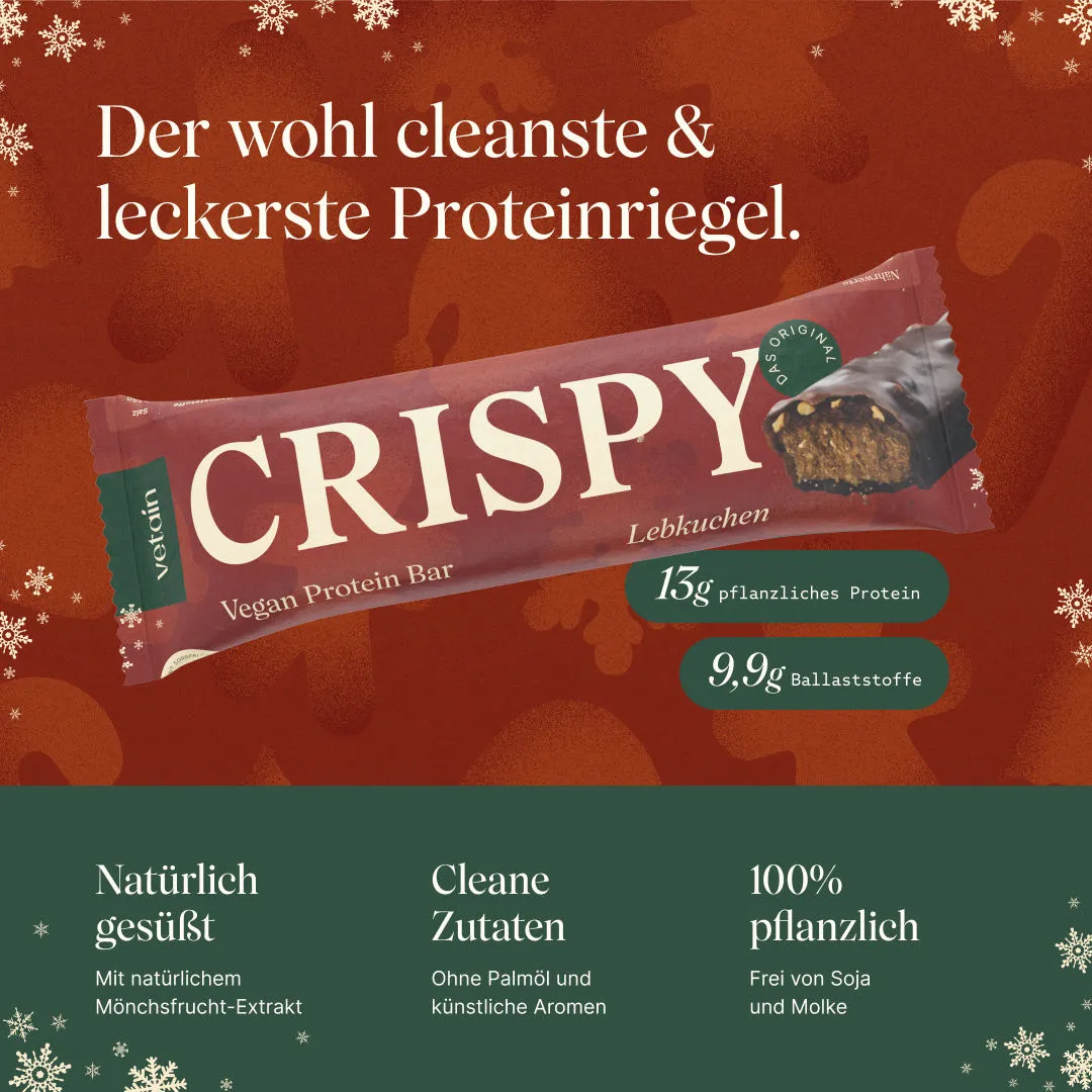 Vetain Crispy Vegan Proteinriegel Gingerbread