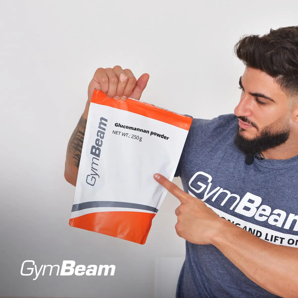 GymBeam Glucomannan Pulver 250g Konjak Ballaststoff