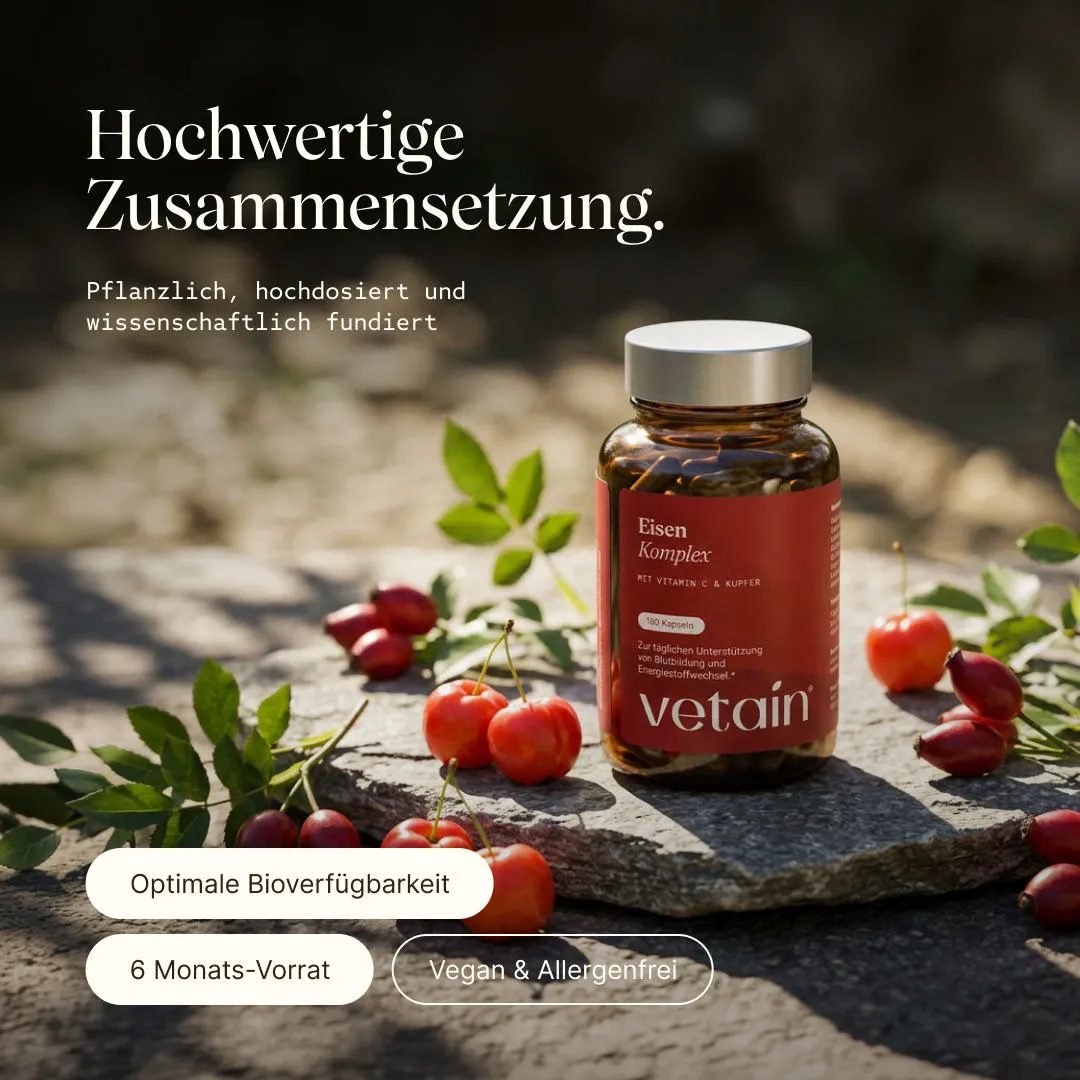 VETAIN Eisenkomplex Kapseln 180 Stück vegan