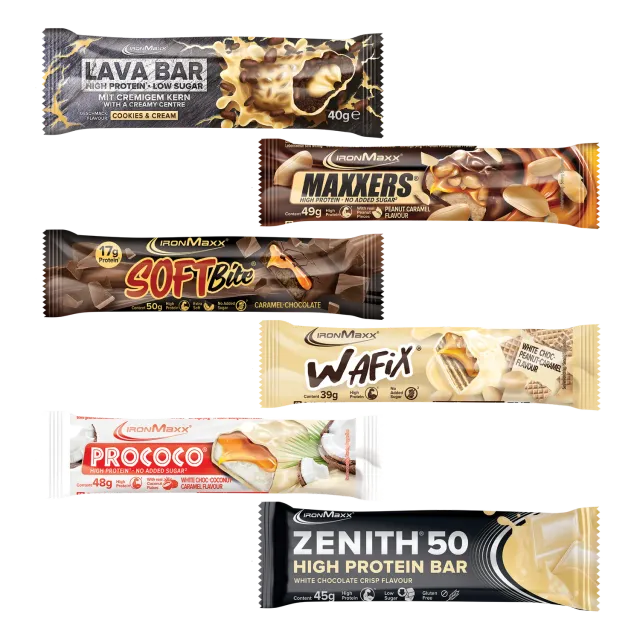 IronMaxx Protein Bar Discovery Bundle Riegelbox 6 Sorten