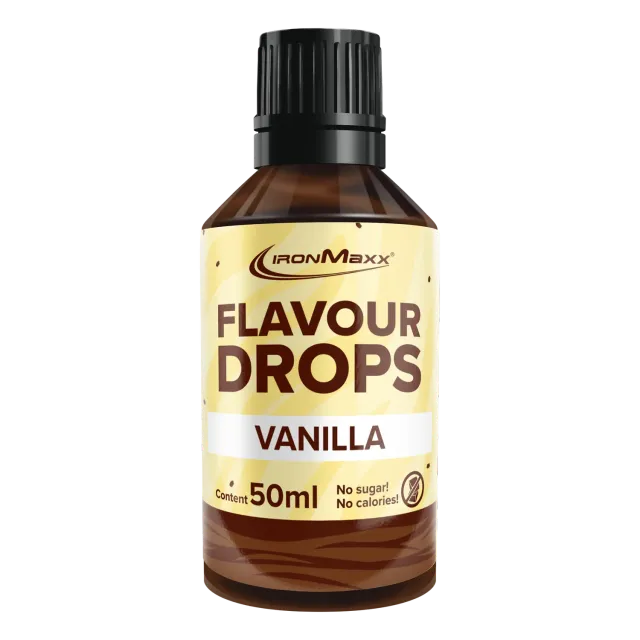 IronMaxx Flavour Drops Vanille Tropfen 50ml zuckerfrei
