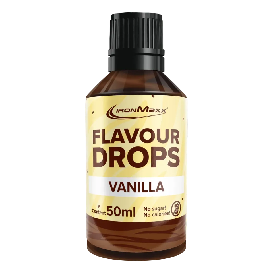 IronMaxx Flavour Drops Vanille Tropfen 50ml zuckerfrei