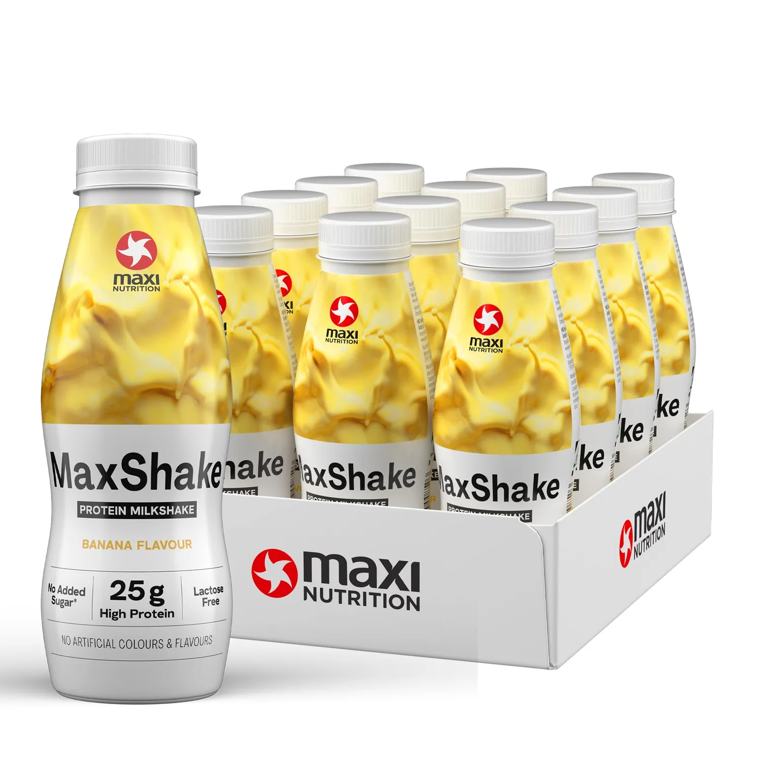 MaxiNutrition MaxShake Protein-Drink Schokolade 12x330ml laktosefrei