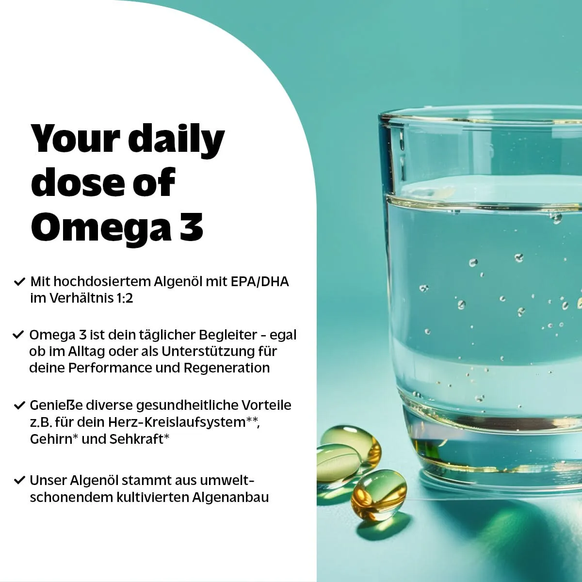 Rocka Nutrition Vegan Omega 3 Kapseln Pure Neutral 60 Stk Algenöl