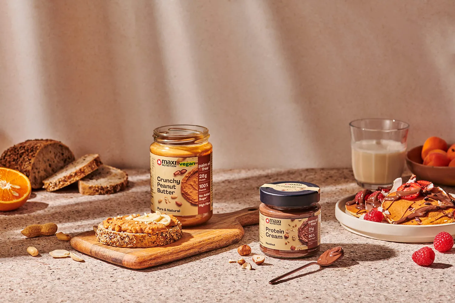 MaxiNutrition Crunchy Peanut Butter Erdnussbutter 350g 28% Protein