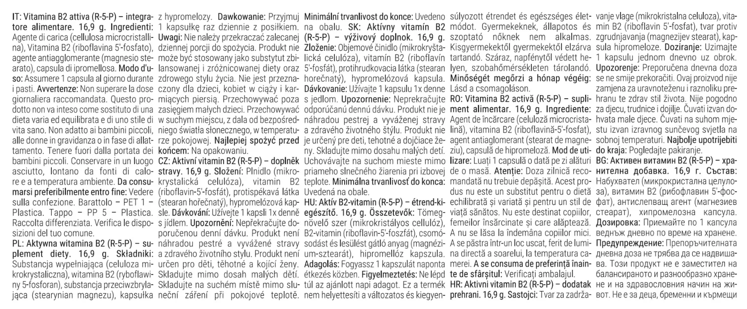 GymBeam Vitamin B2 R-5-P Kapseln 90 Stk aktiv vegan