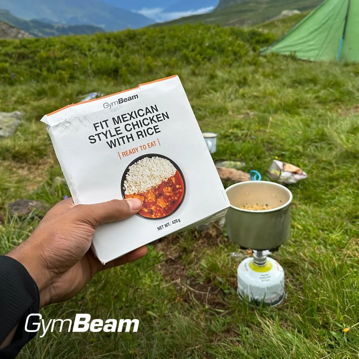 GymBeam Hähnchen Reis Fertiggericht 420 g mexikanisch