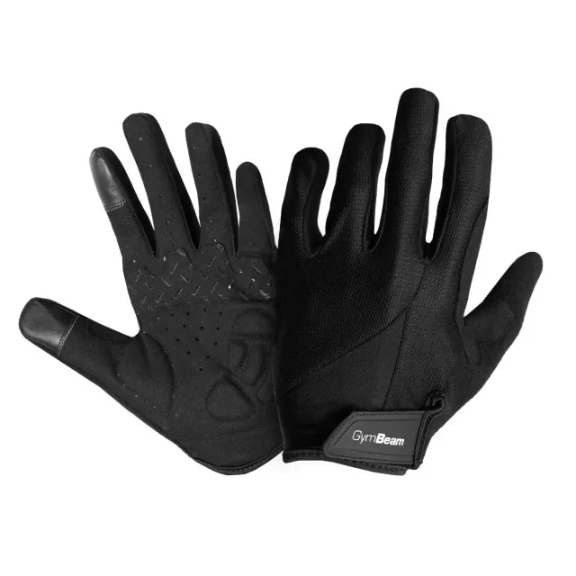 GymBeam Full-Finger Fahrradhandschuhe Touch Leder Mesh