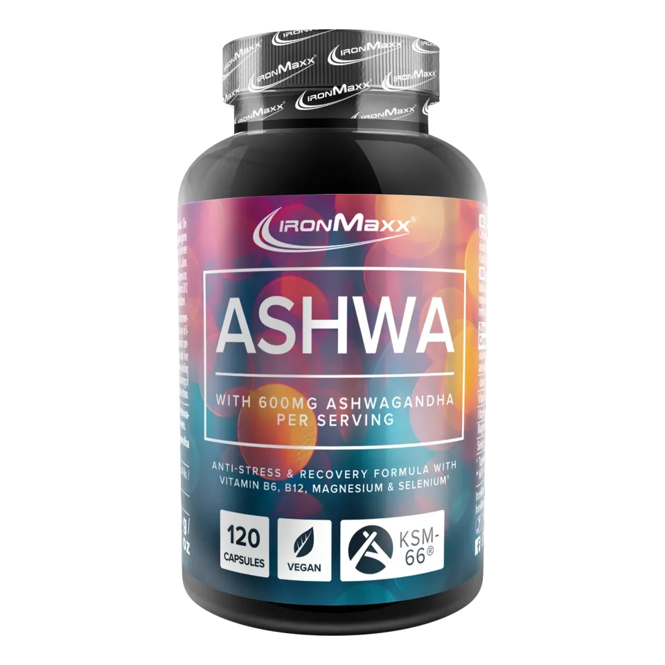 IronMaxx Ashwagandha KSM-66 Kapseln 120 Stück mit Magnesium