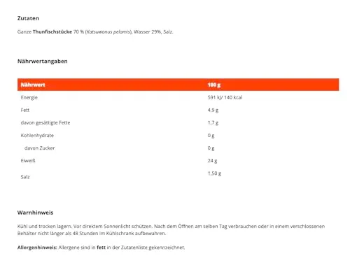 GymBeam Thunfisch in Salzlake 120 g 24g Protein