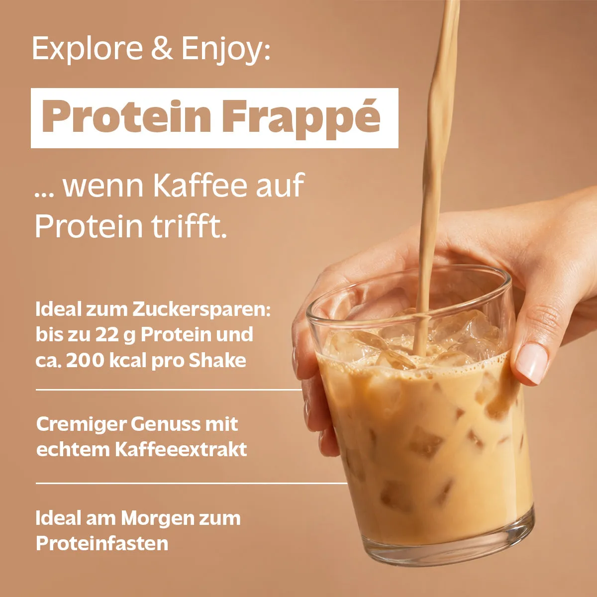 Rocka Protein Frappé Protein-Kaffee 300 g cremig 20 g Protein