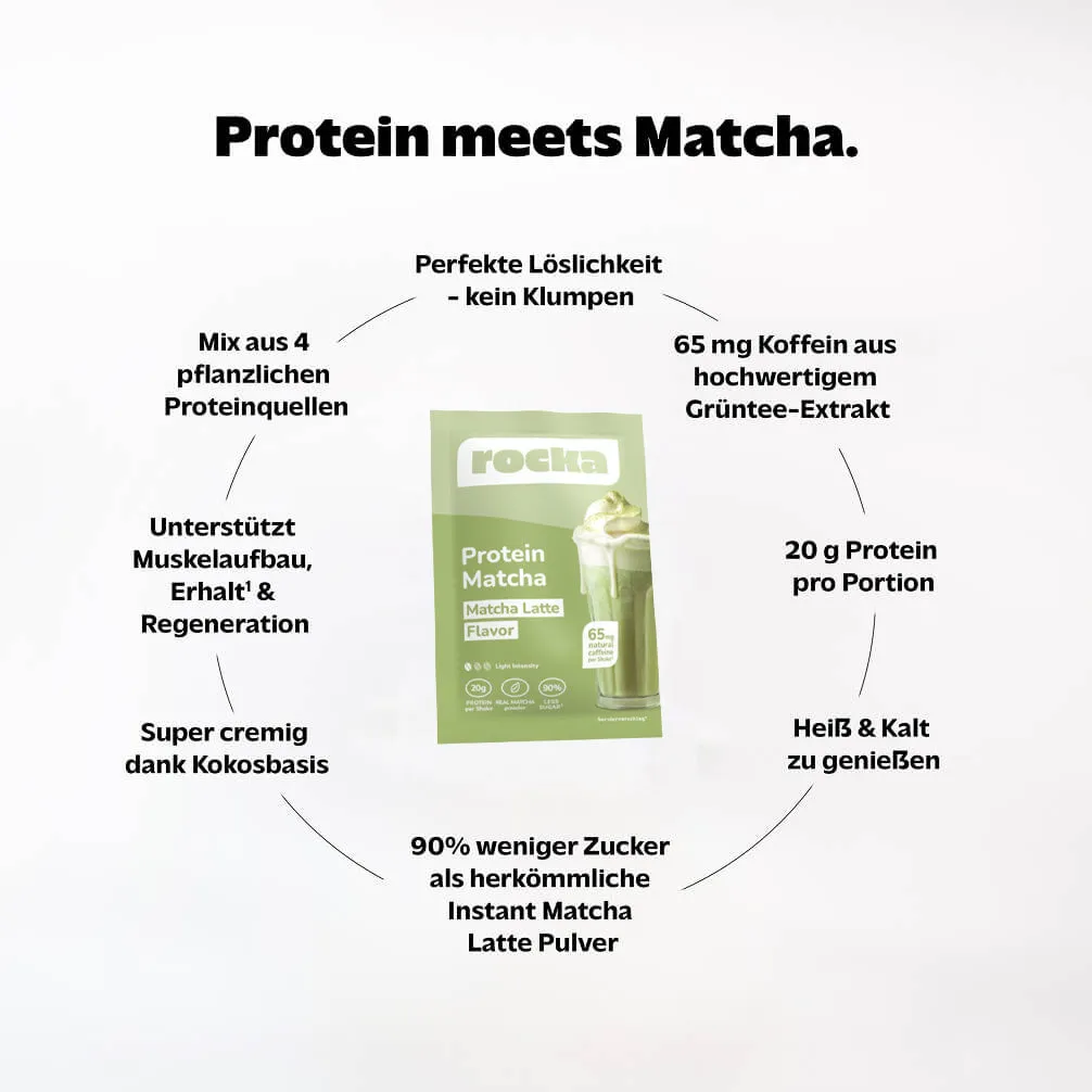 Rocka Protein Matcha Latte Probe 30g vegan