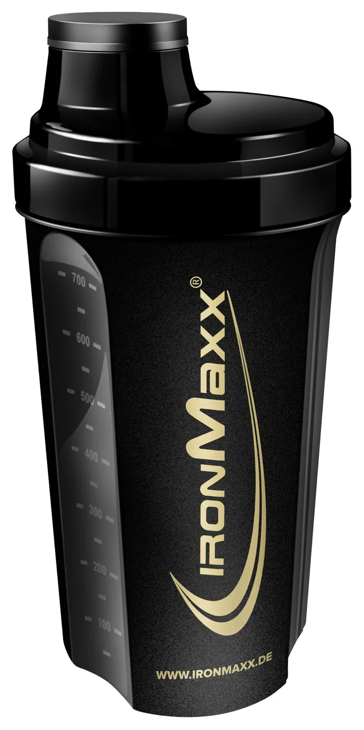 IronMaxx Shaker Black Gold 700ml mit Sieb