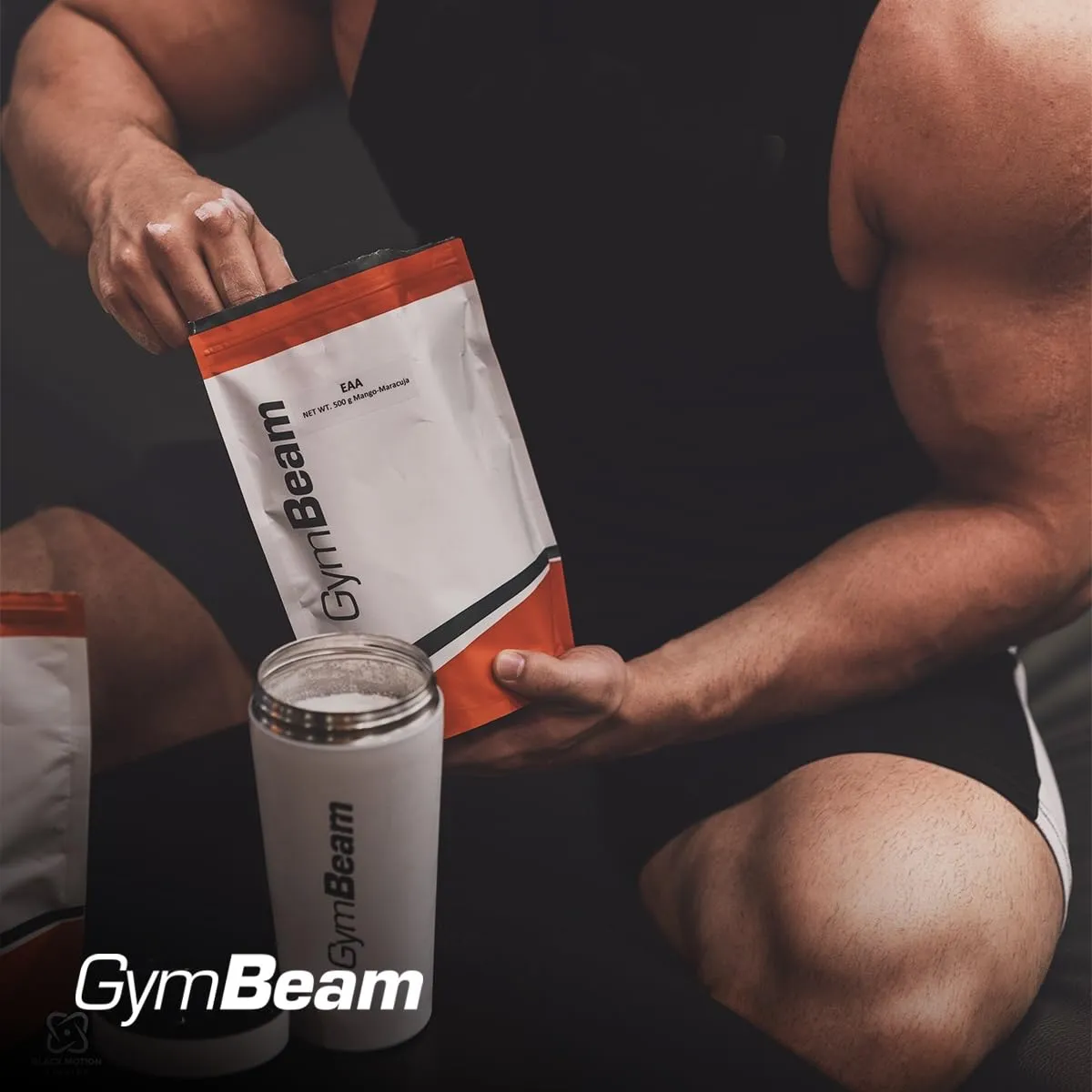 GymBeam EAA Pulver Aminosäuren 250 g neutral ohne Geschmack