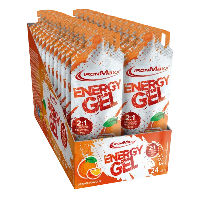 IronMaxx Hydro Energy Gel Orange 24x67ml kohlenhydratreich