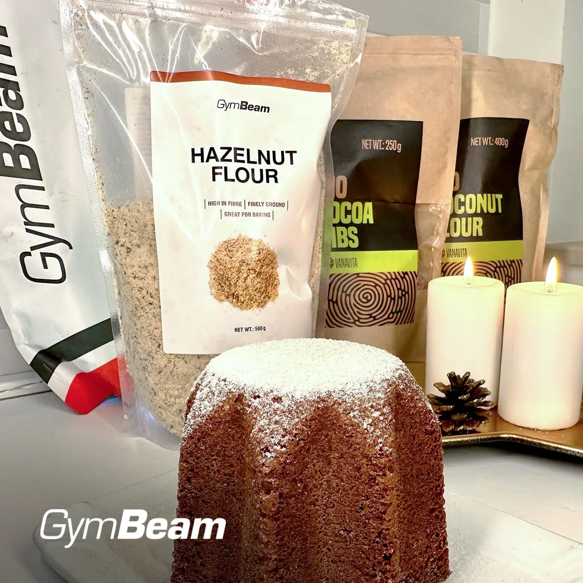 GymBeam Haselnussmehl glutenfrei 500 g Low-Carb