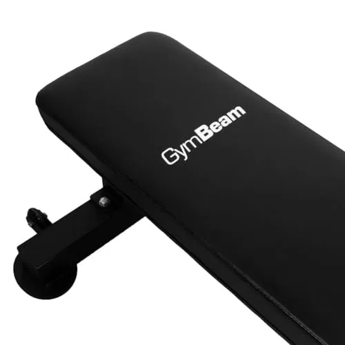 GymBeam Flachbank Hantelbank Stahl 454 kg mit Rollen