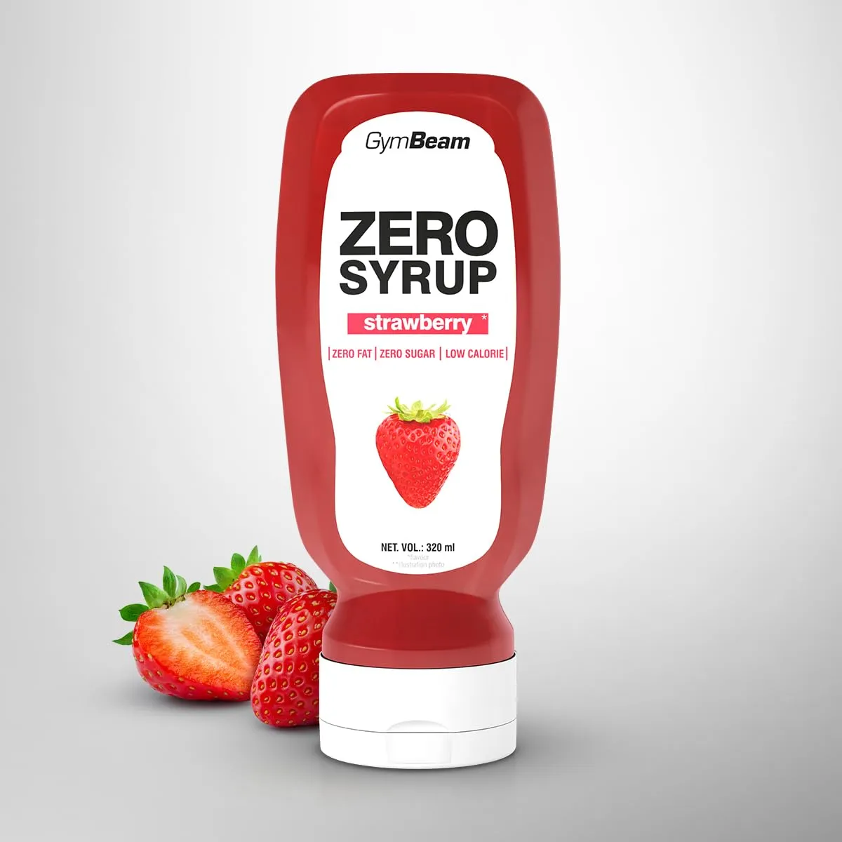 GymBeam Zero Syrup Erdbeere 320ml zuckerfrei