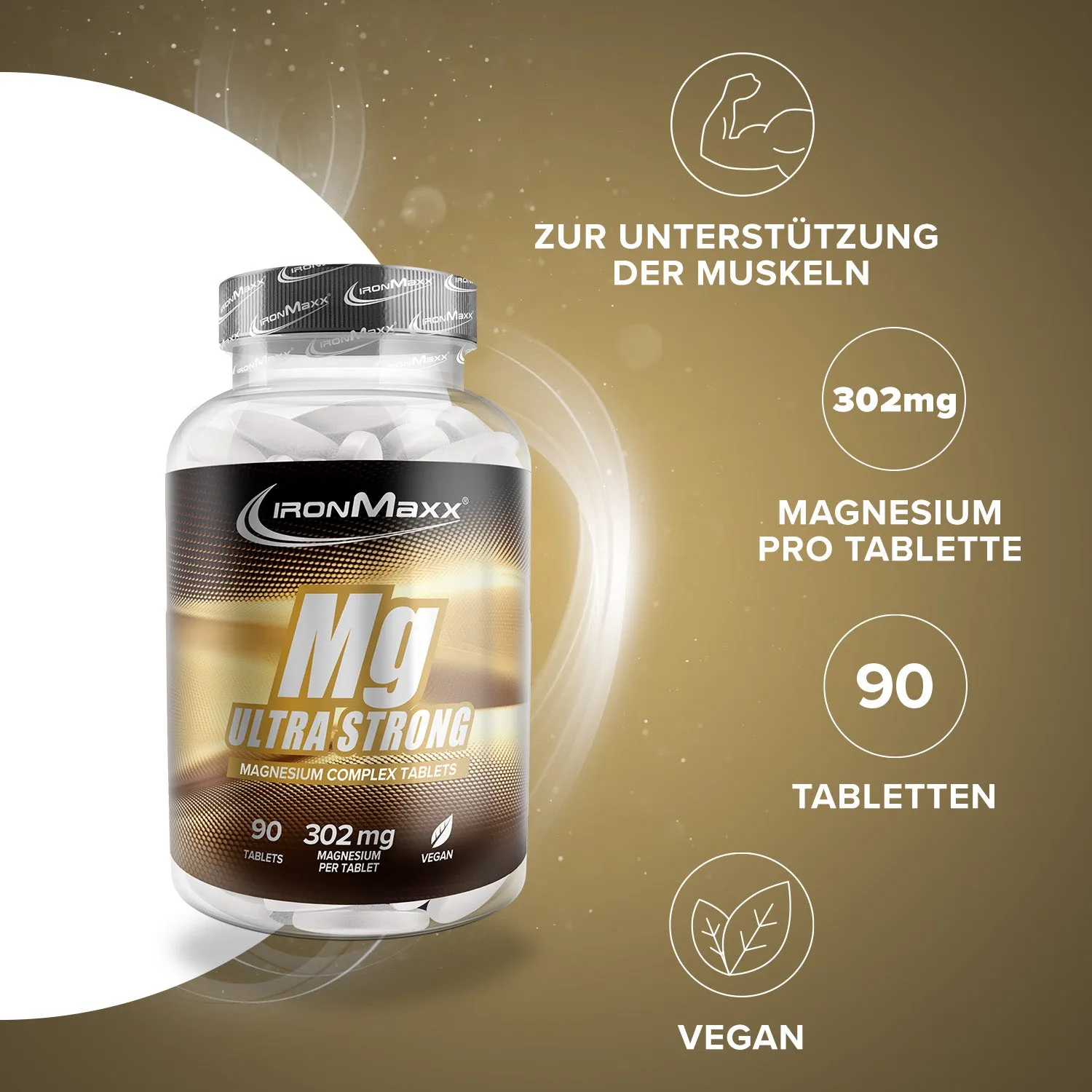 IronMaxx Magnesium Ultra Strong 90 Tabletten mineralisch