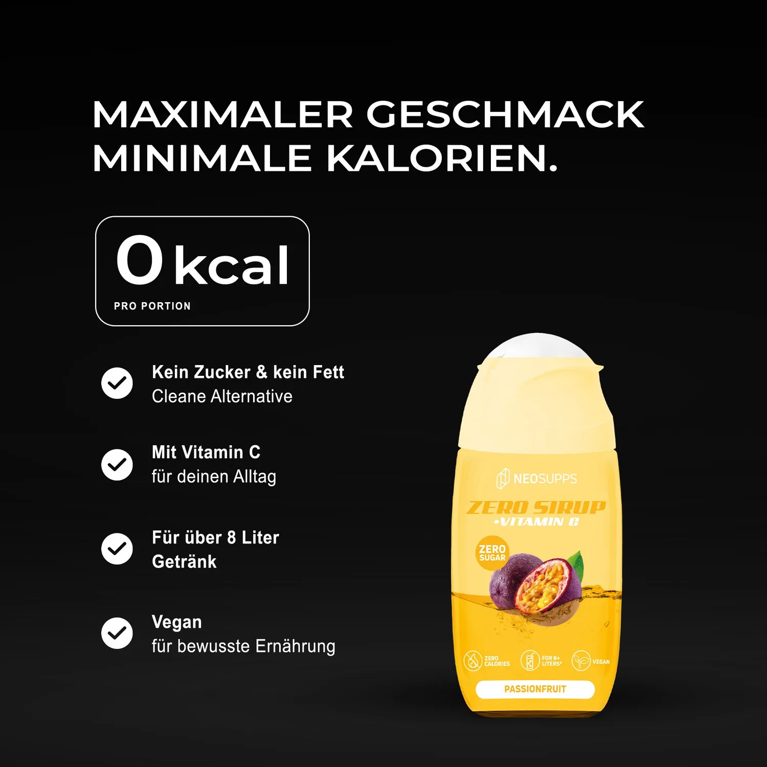 Neosupps Zero Sirup Passionfruit 65ml kalorienfrei