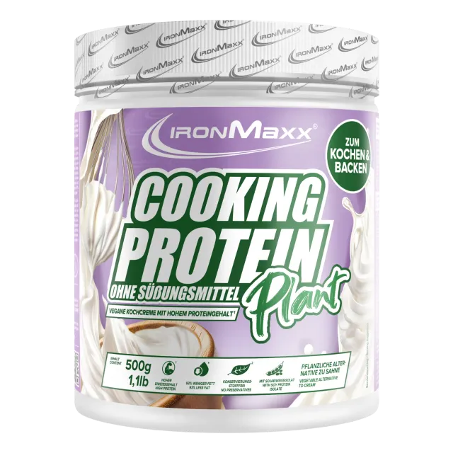 IronMaxx Cooking Protein Plant 500g Sahne Soja-Protein vegan