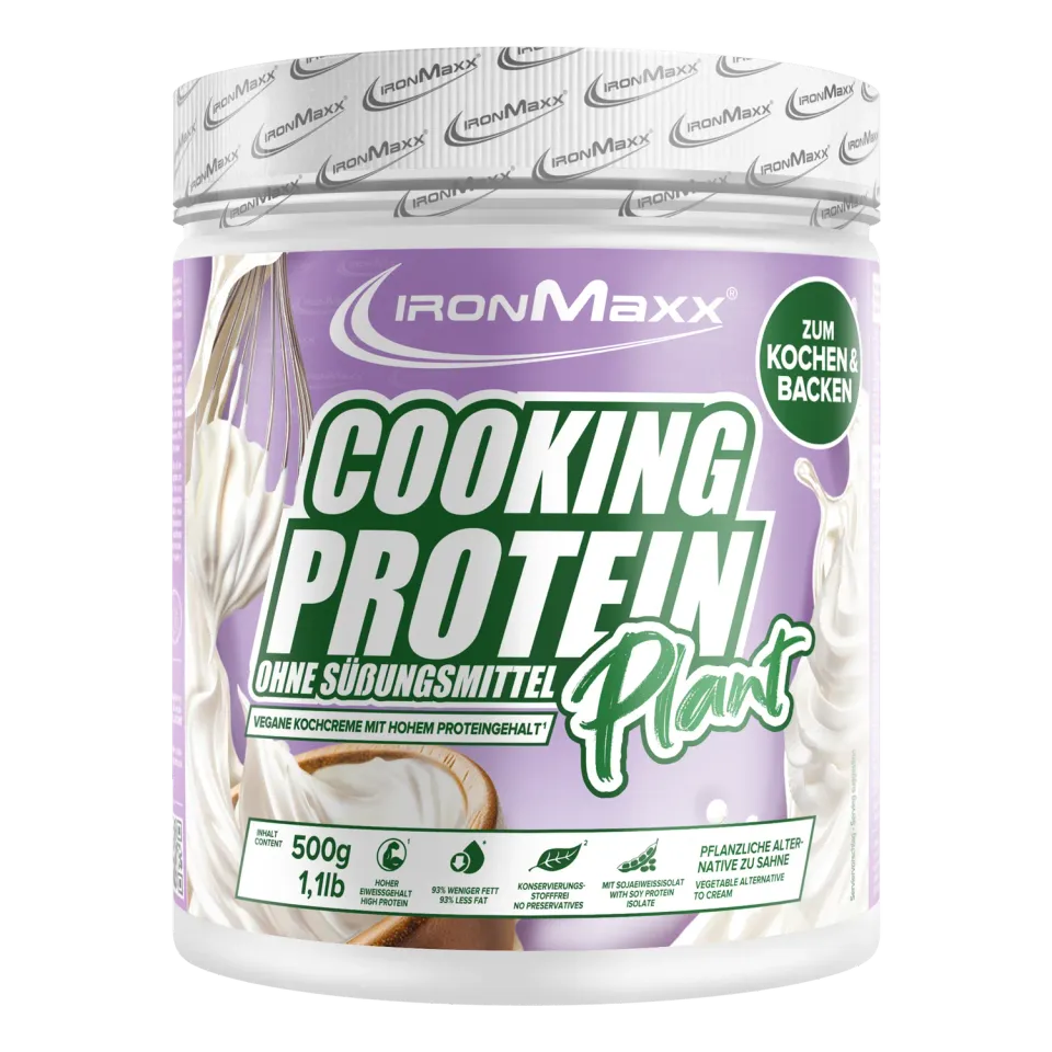 IronMaxx Cooking Protein Plant 500g Sahne Soja-Protein vegan