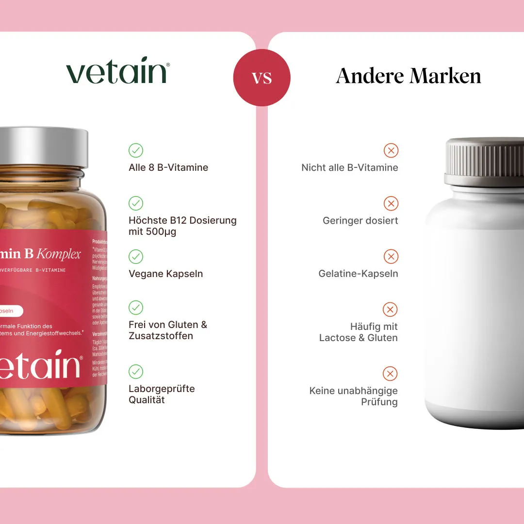 Vetain Vitamin B-Komplex Kapseln 180 Stück vegan
