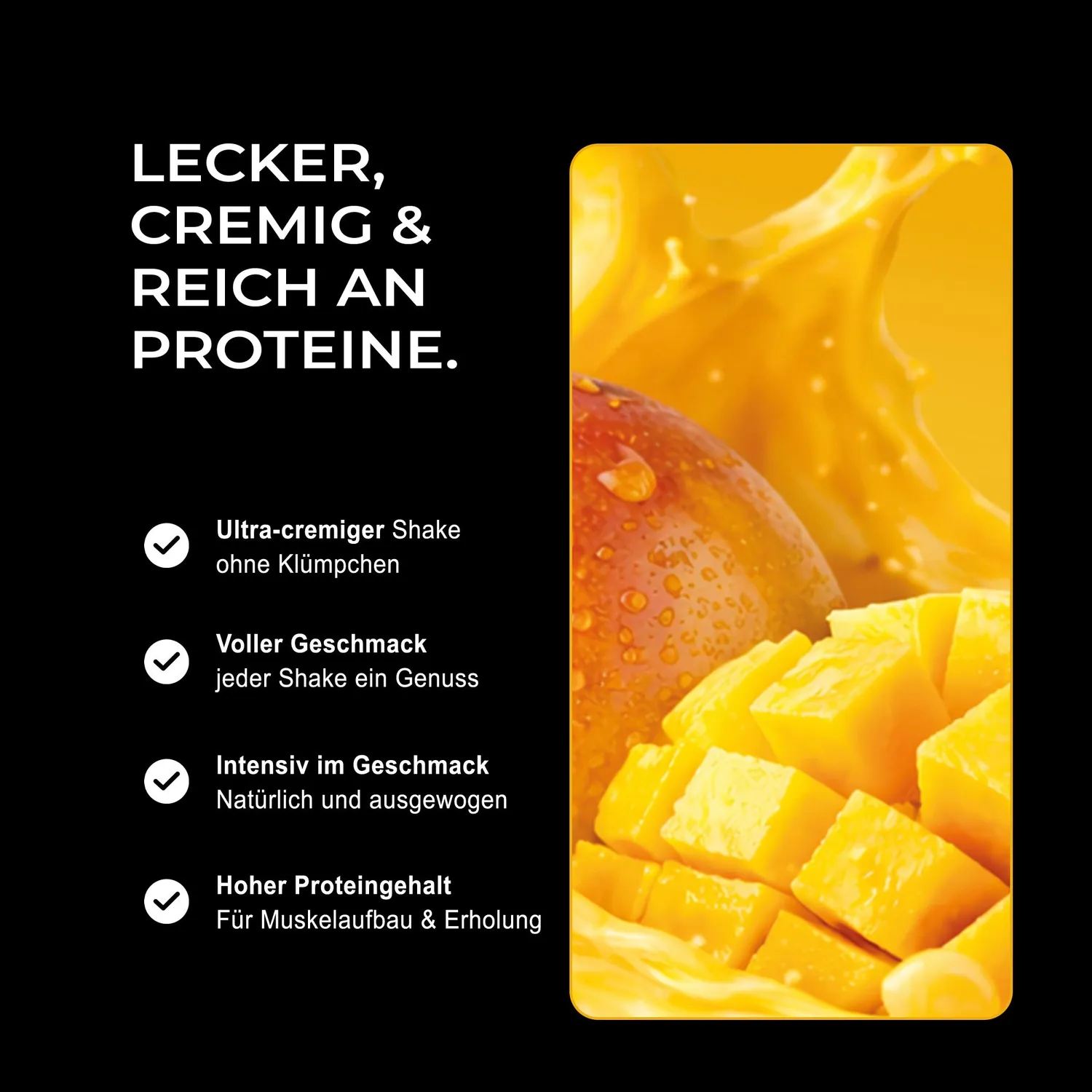 Neosupps Vision Whey Proteinpulver Mango Lassi 750g fruchtig