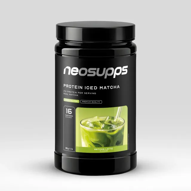 Neosupps Protein Iced Matcha Latte 500g koffeinhaltig