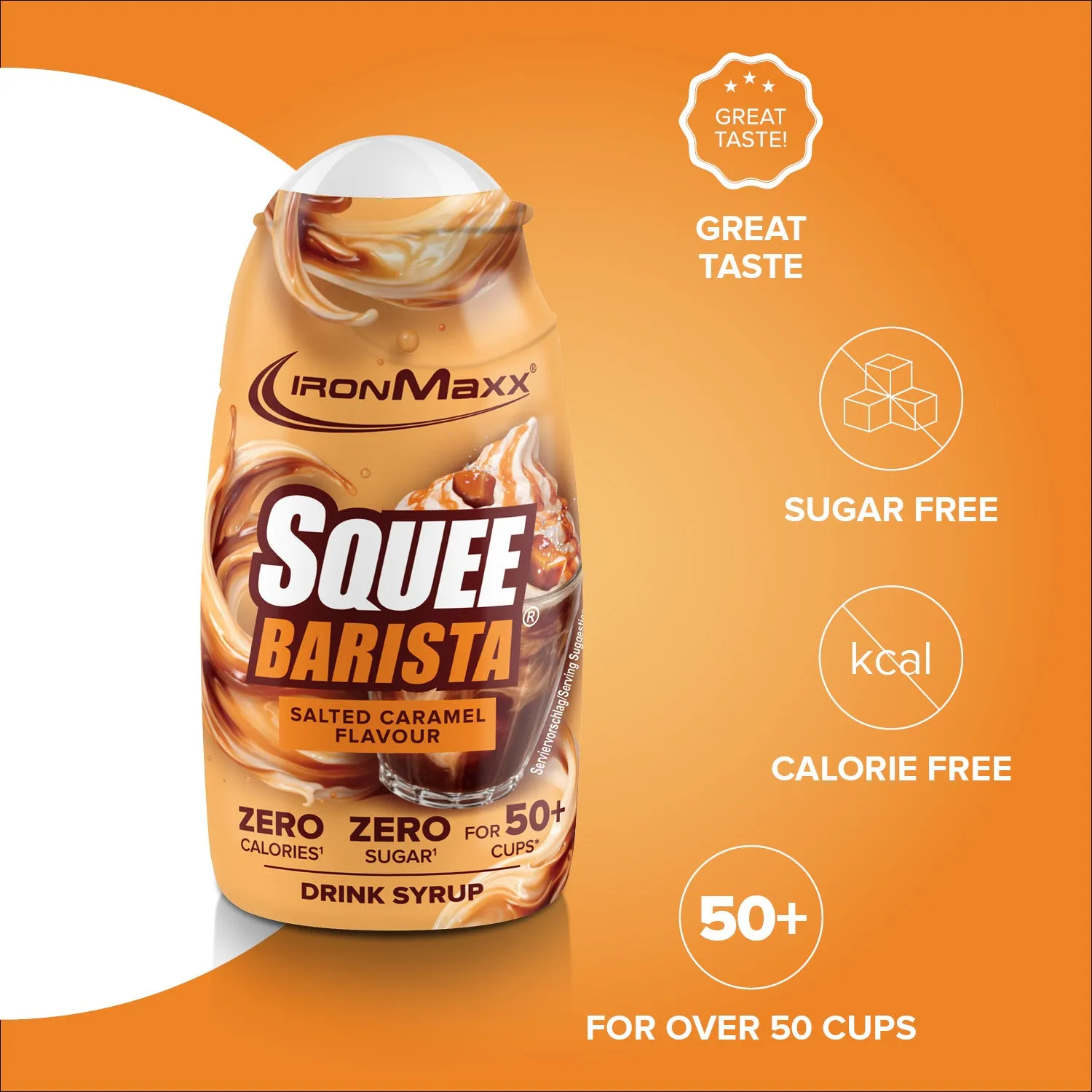 IronMaxx SqueeZero SqueeBarista Sirup 65ml Salted Caramel zuckerfrei