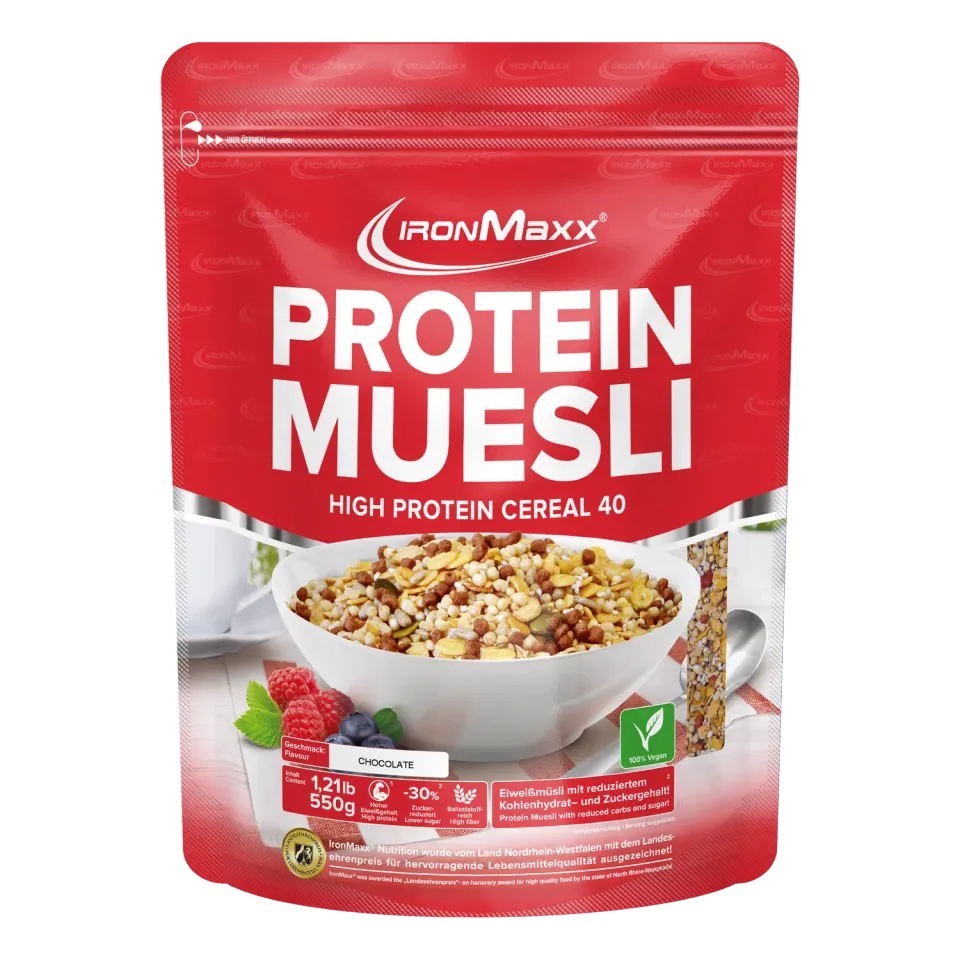 IronMaxx Protein Müsli Schokolade 550 g vegan