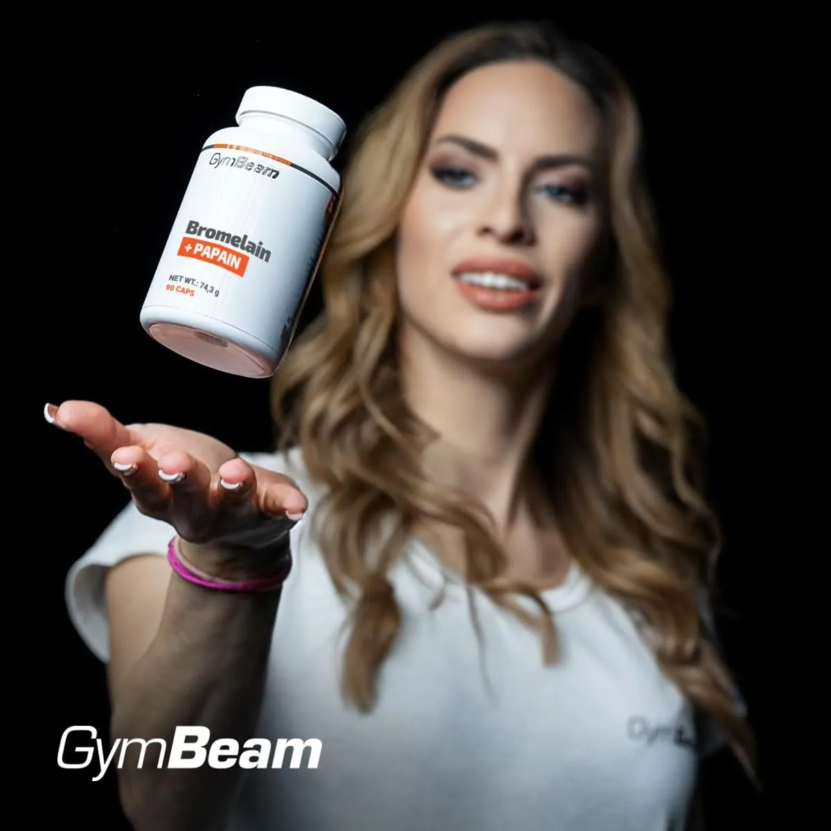 GymBeam Bromelain Papain Kapseln 90 Stk pflanzlich