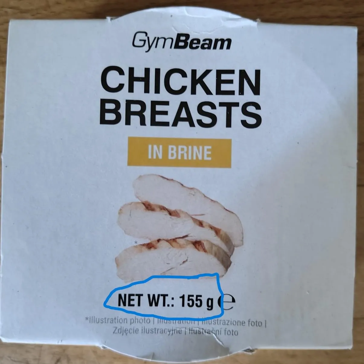 GymBeam Hähnchenbrust Salzlake 12x155g Dose