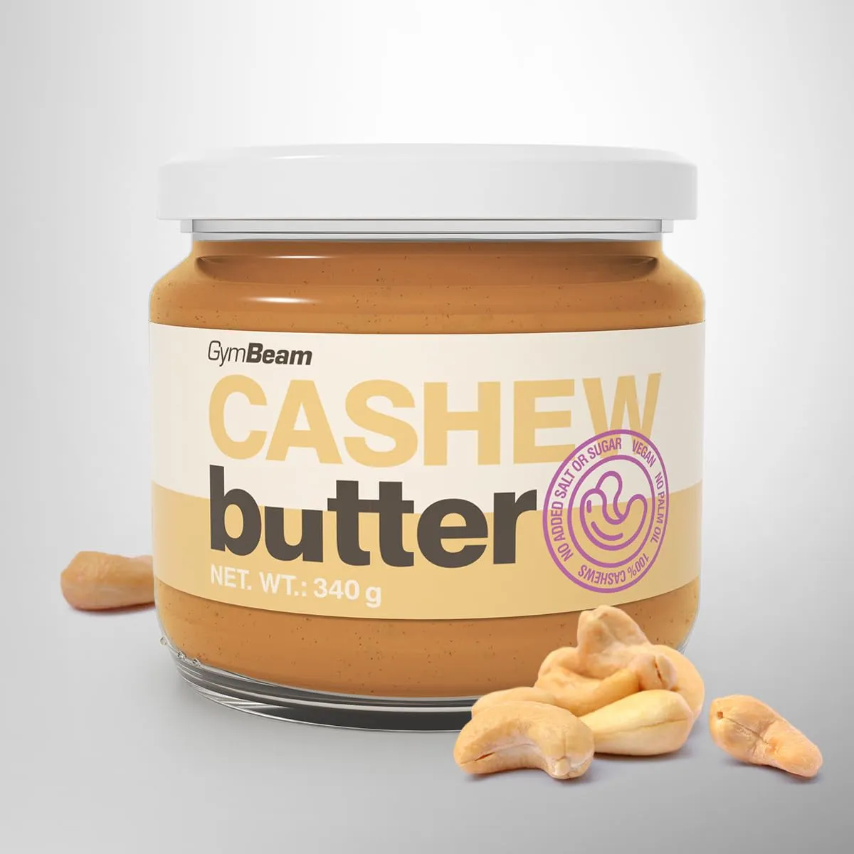 GymBeam Cashewbutter Cashewmus 340 g 100 %