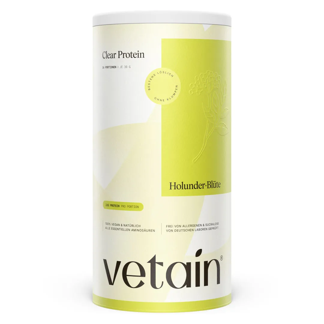 Vetain Vegan Clear Protein Pulver 480g leicht löslich