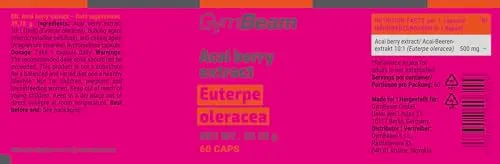 GymBeam Acai Beerenextrakt Kapseln 60 Stk 10:1 vegan