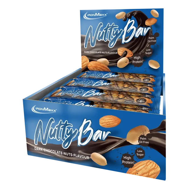 IronMaxx Nutty Bar Proteinriegel 12x40g Dark Chocolate