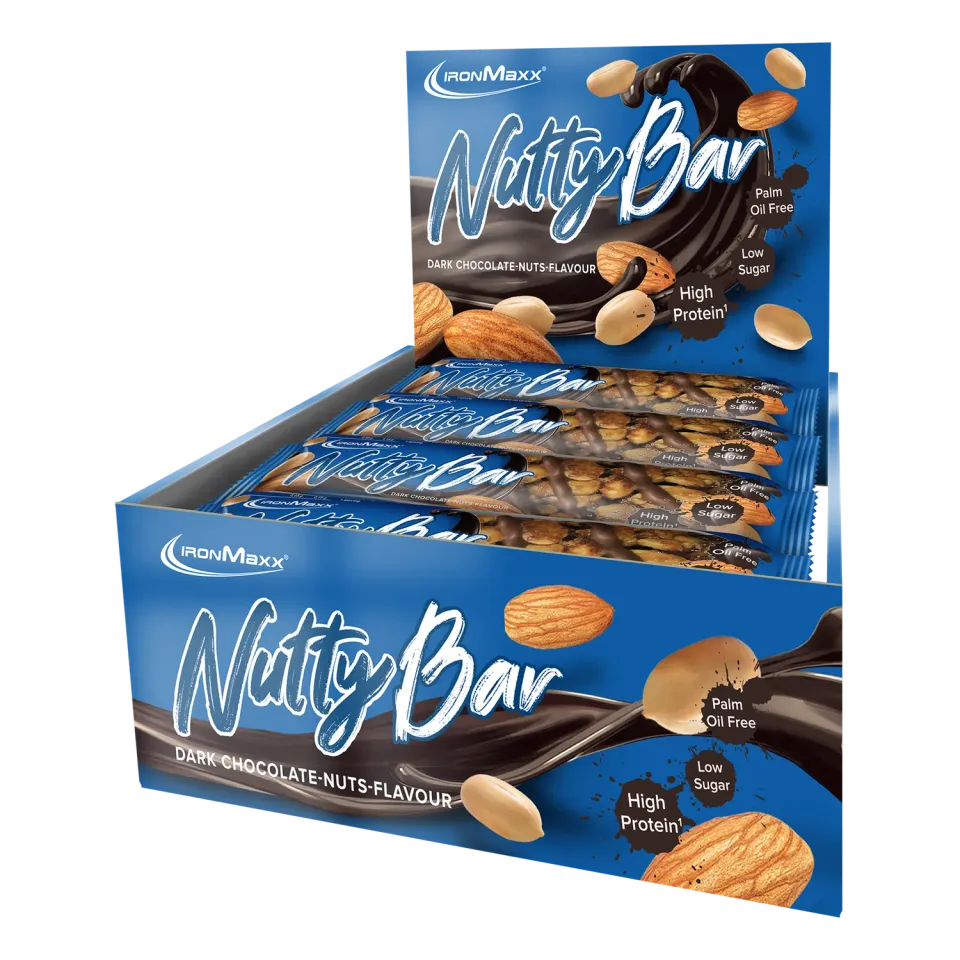 IronMaxx Nutty Bar Proteinriegel 12x40g Dark Chocolate