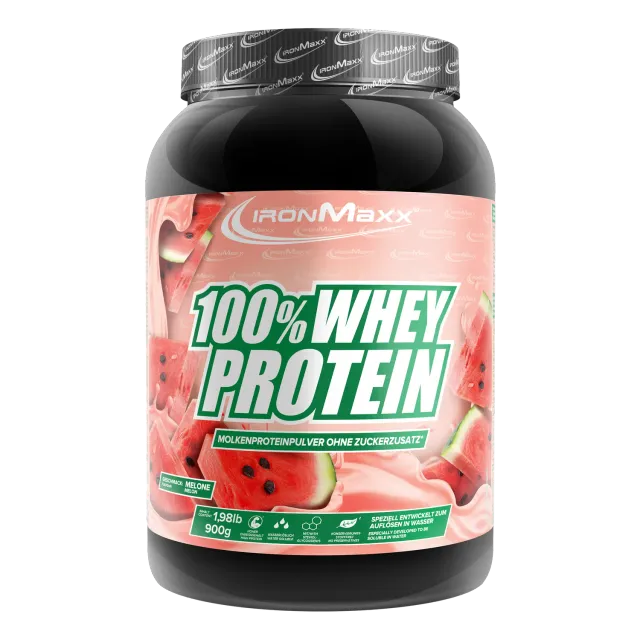 IronMaxx 100% Whey Protein Pulver 900g Melone