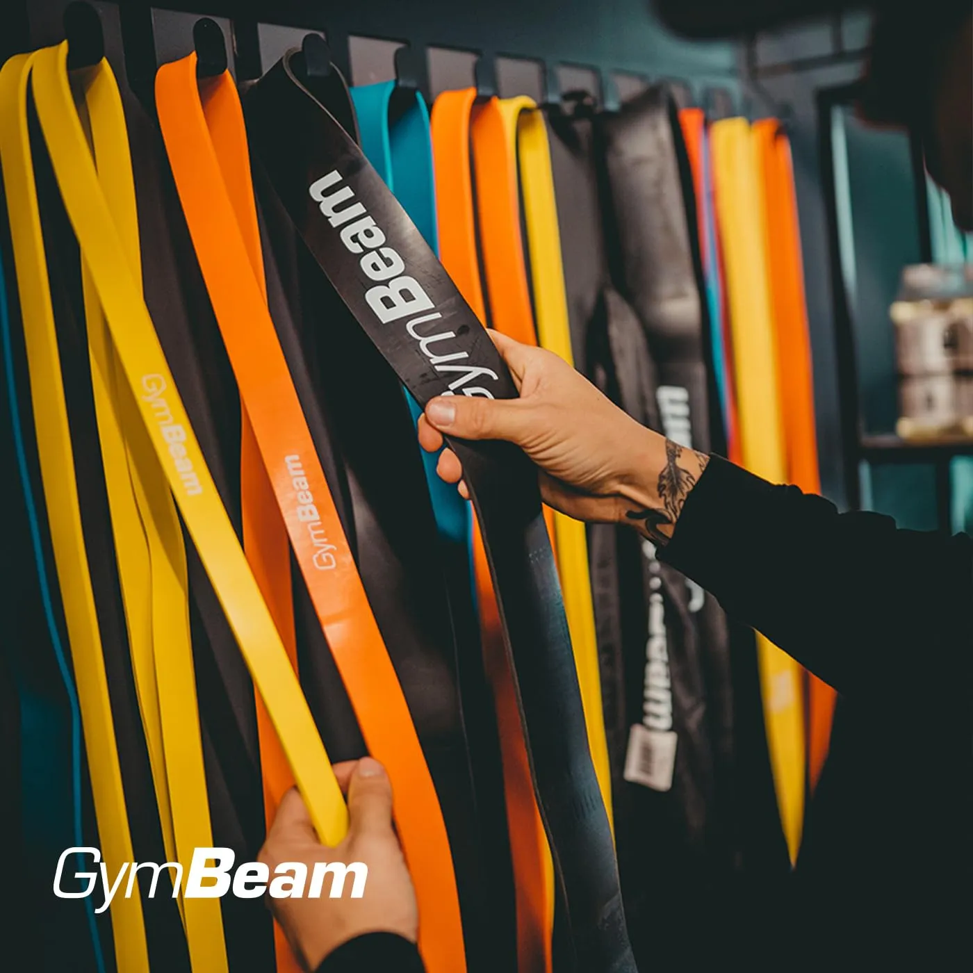 GymBeam Cross Band Fitnessband Level 1 Gelb