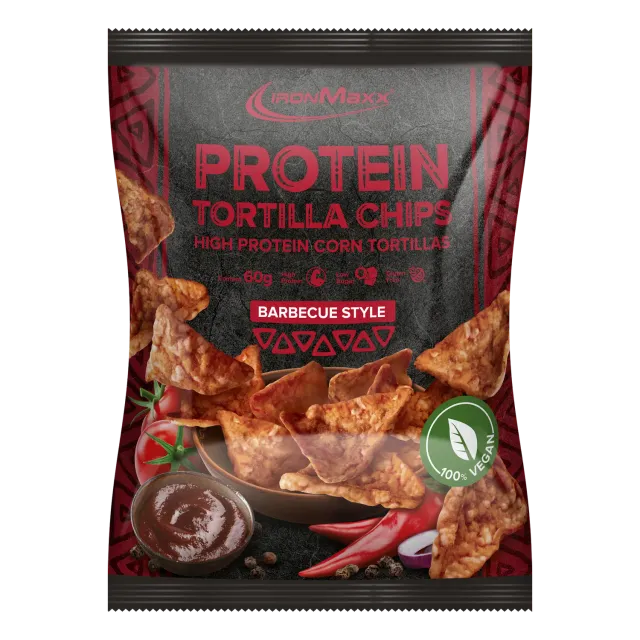 IronMaxx Tortilla Chips 1.0 Protein Chips 60g Barbecue glutenfrei