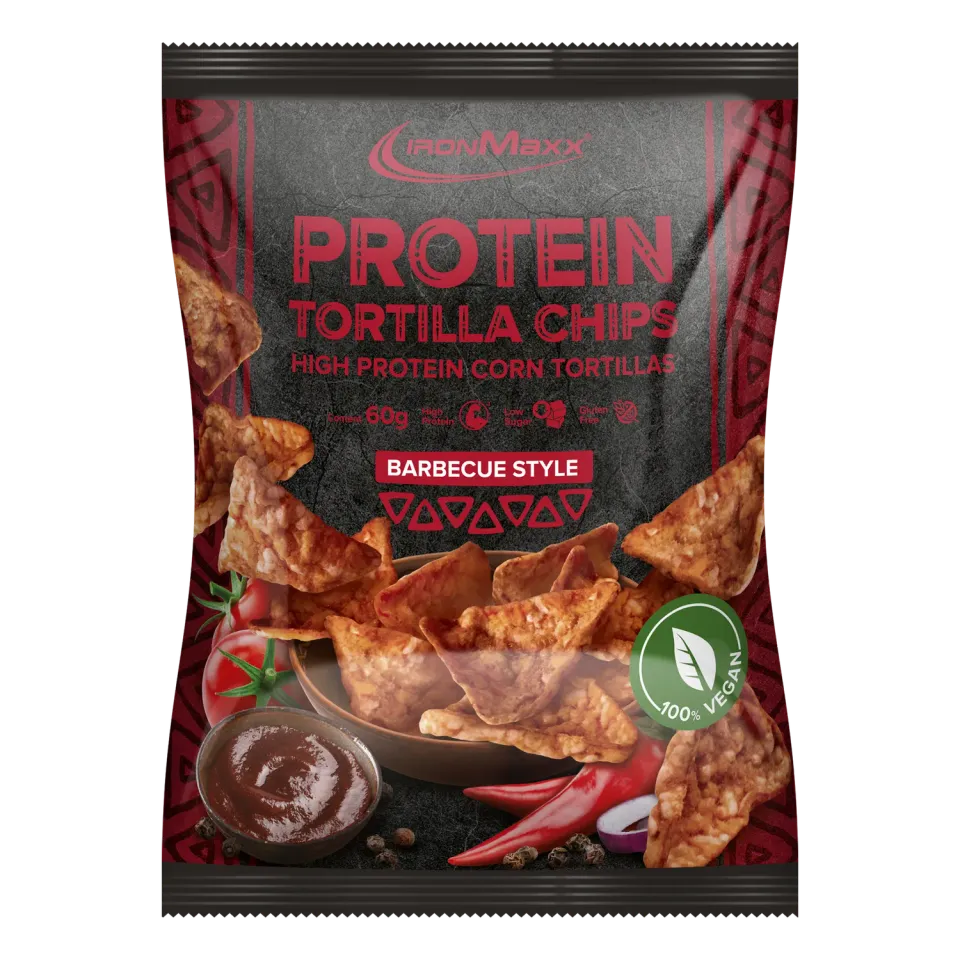 IronMaxx Tortilla Chips 1.0 Protein Chips 60g Barbecue glutenfrei