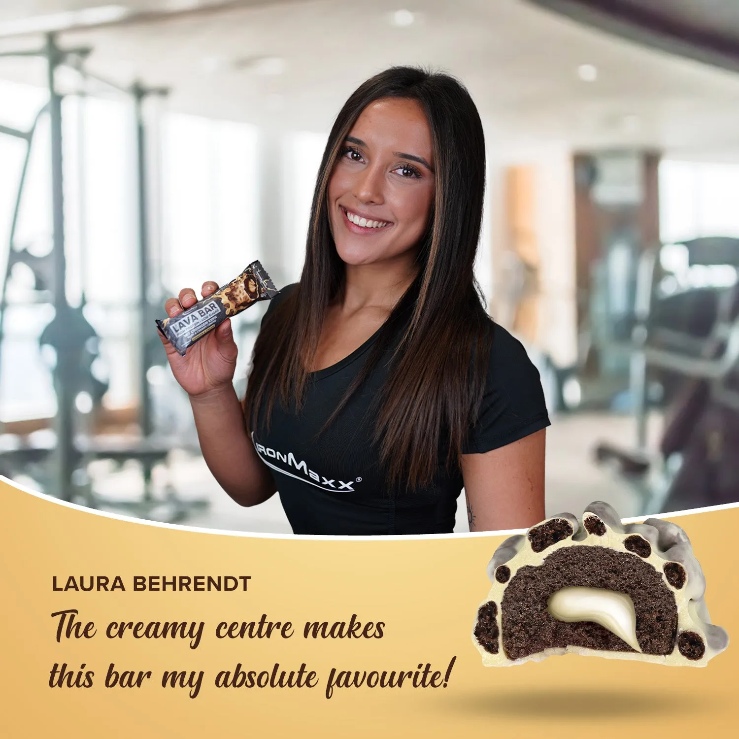 IronMaxx Lava Bar Proteinriegel 40g Cookies and Cream