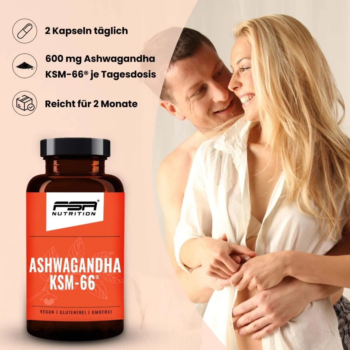 FSA Nutrition Ashwagandha KSM-66 Kapseln 600 mg