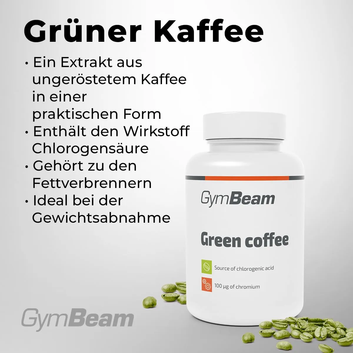 GymBeam Grüner Kaffee-Extrakt Kapseln 120 Stk