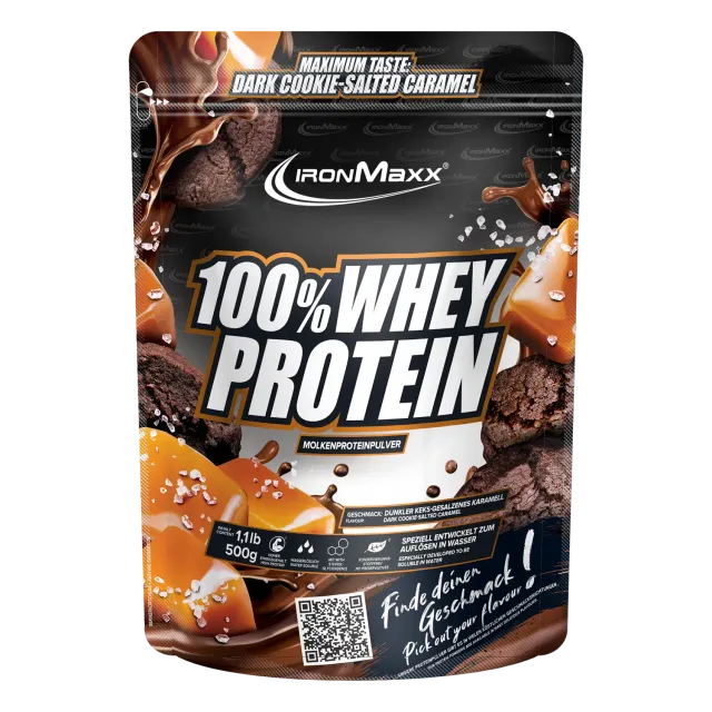 IronMaxx 100% Whey Protein Dark Cookie Salted Caramel 500g